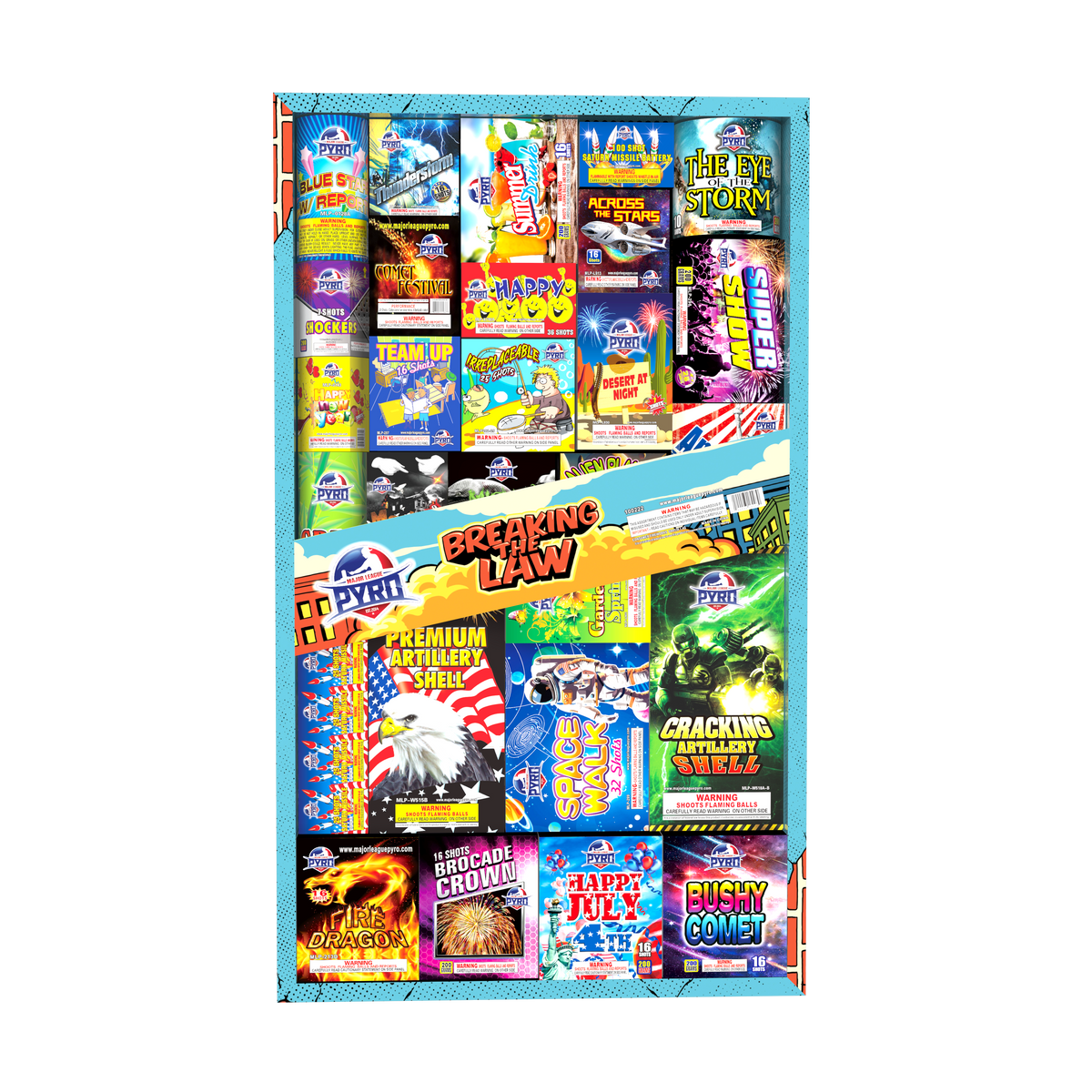 Breaking The Law Major League Pyro full-line fireworks assortment