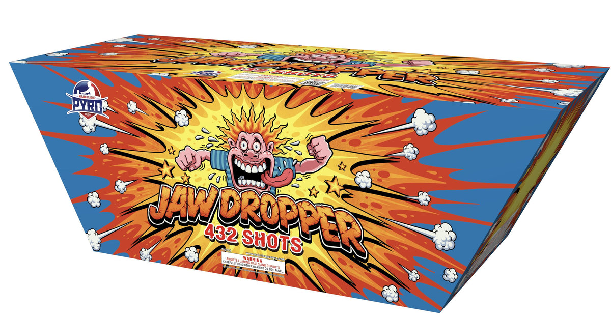 Jaw Dropper Major League Pyro 500 gram fireworks cake