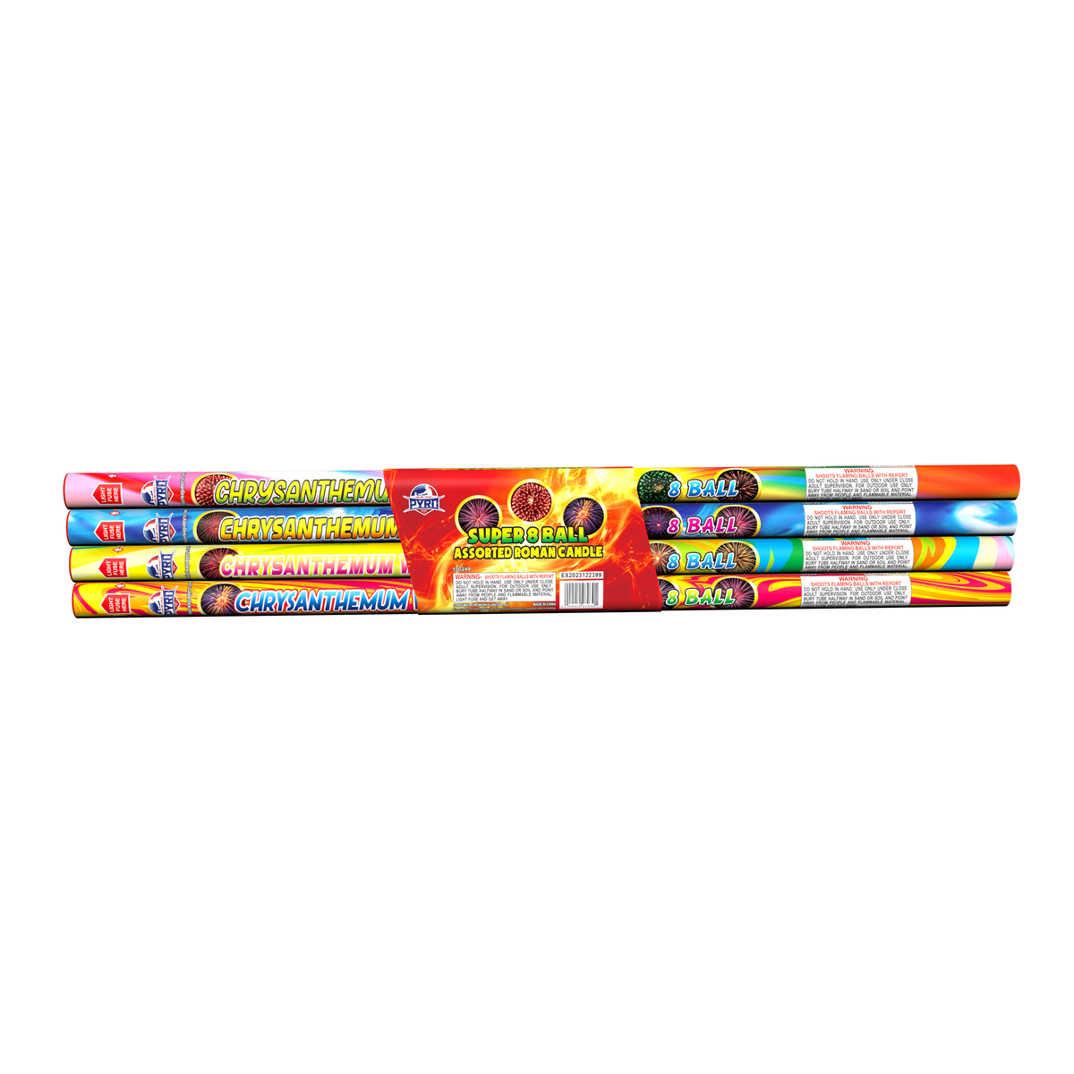 Super 8 Assorted Roman Candle Major League Pyro wholesale roman candle firework