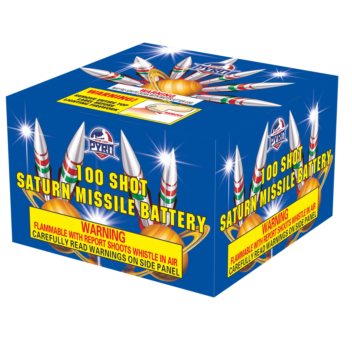 100 Shot Saturn Missile Major League Pyro wholesale aerial rocket or missile firework