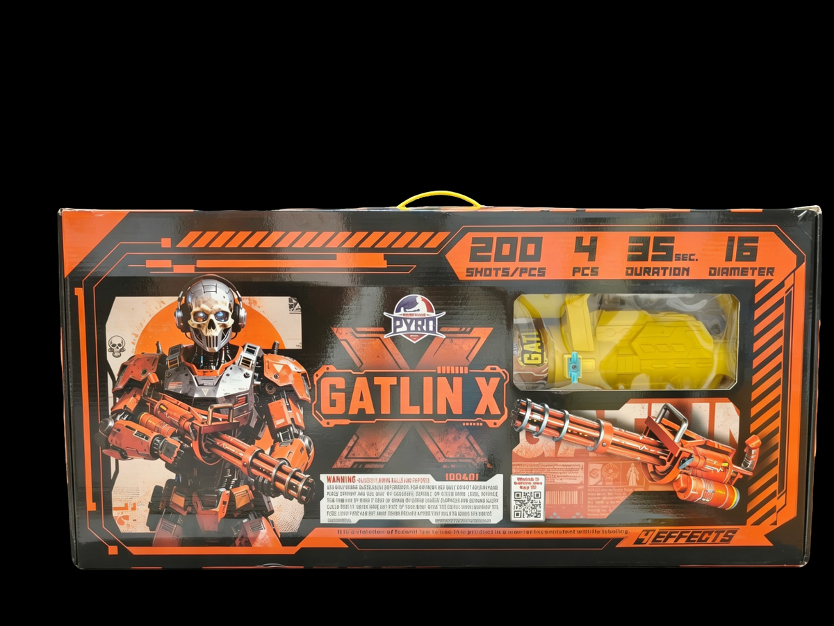 Gatlin X Major League Pyro roman candle firework alternate product view