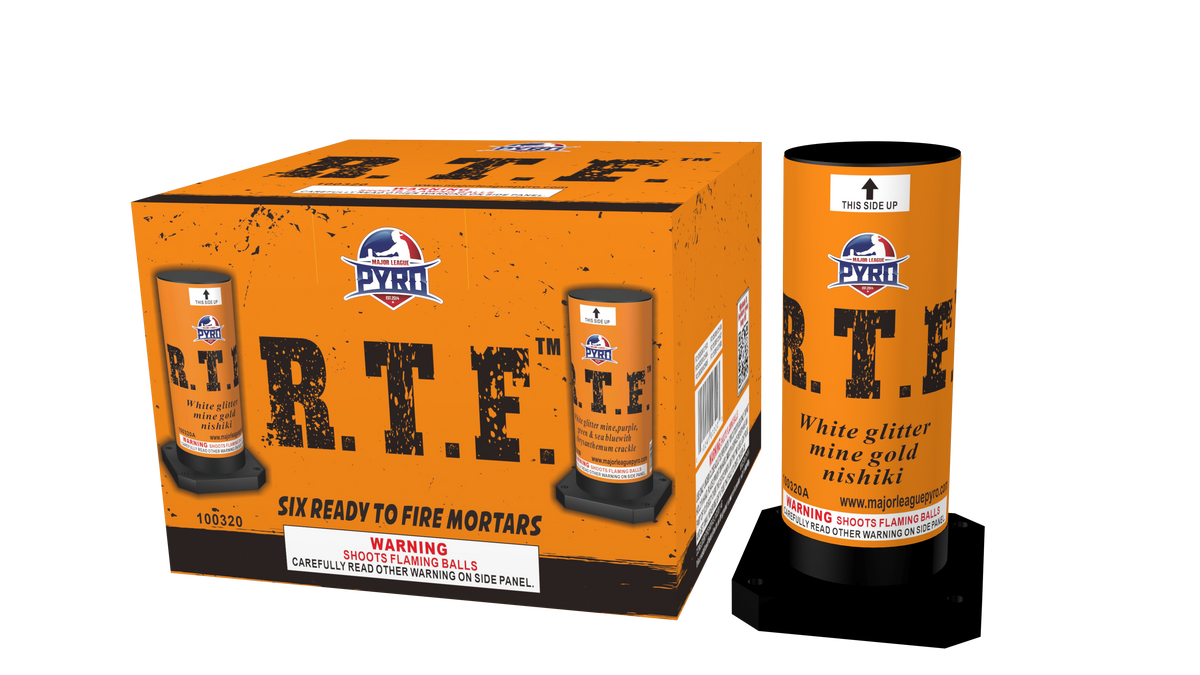 R.T.F â„¢ Preload Single Shot Major League Pyro wholesale reloadable aerial shell kit