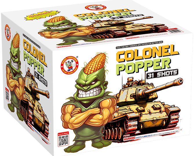 Colonel Popper Winda 500 gram fireworks cake