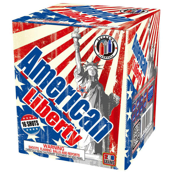 American Liberty Supreme Fireworks 200 gram fireworks cake