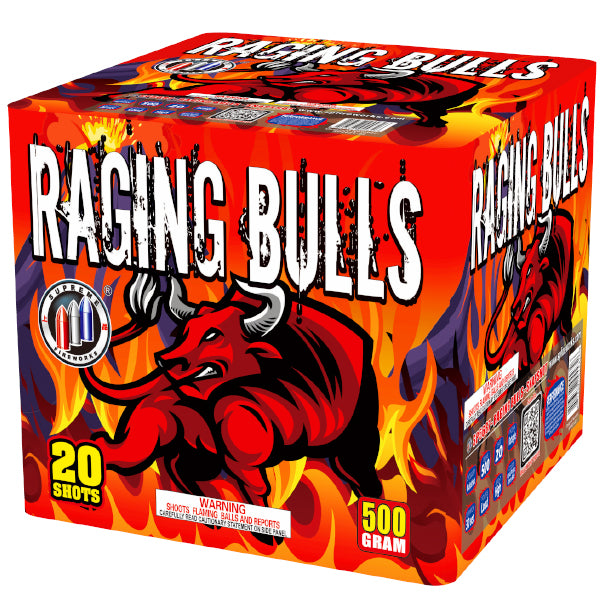 Raging Bull Supreme Fireworks 500 gram fireworks cake