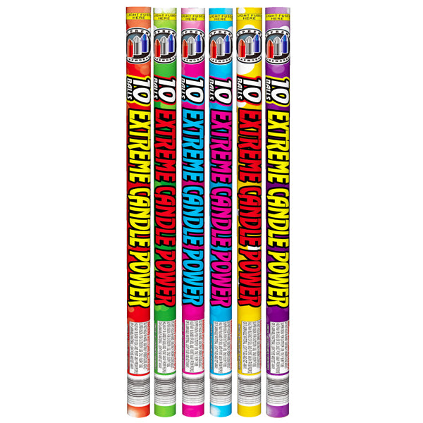 Extreme Candle Power - 10 Shots Poly Bag Supreme Fireworks wholesale roman candle firework