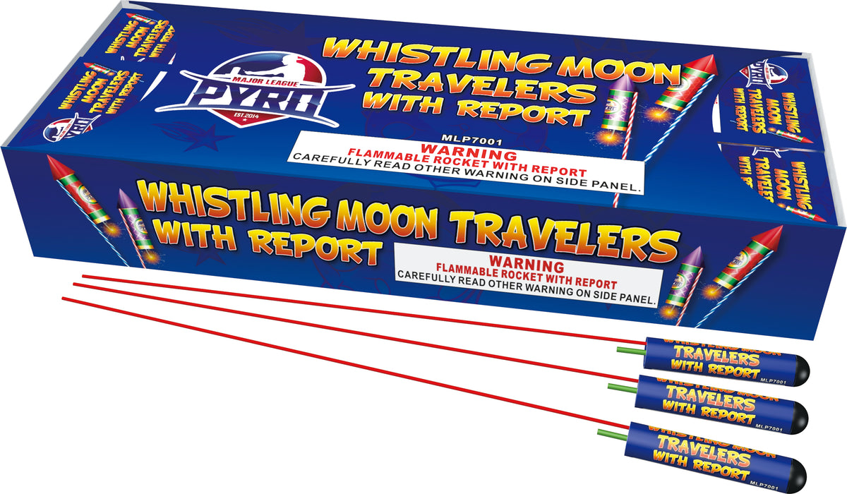 Whistling Moon Traveler Major League Pyro wholesale aerial rocket or missile firework