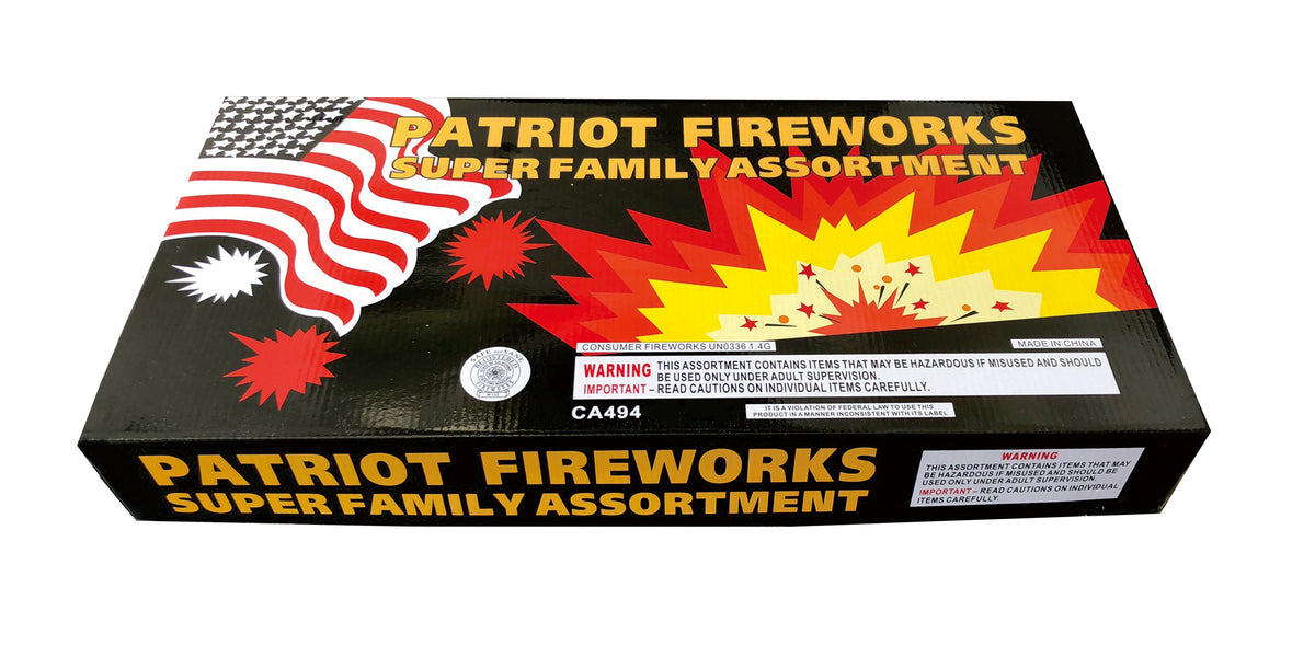 Patriot Fireworks Super Family Asst. wholesale safe-and-sane fireworks assortment