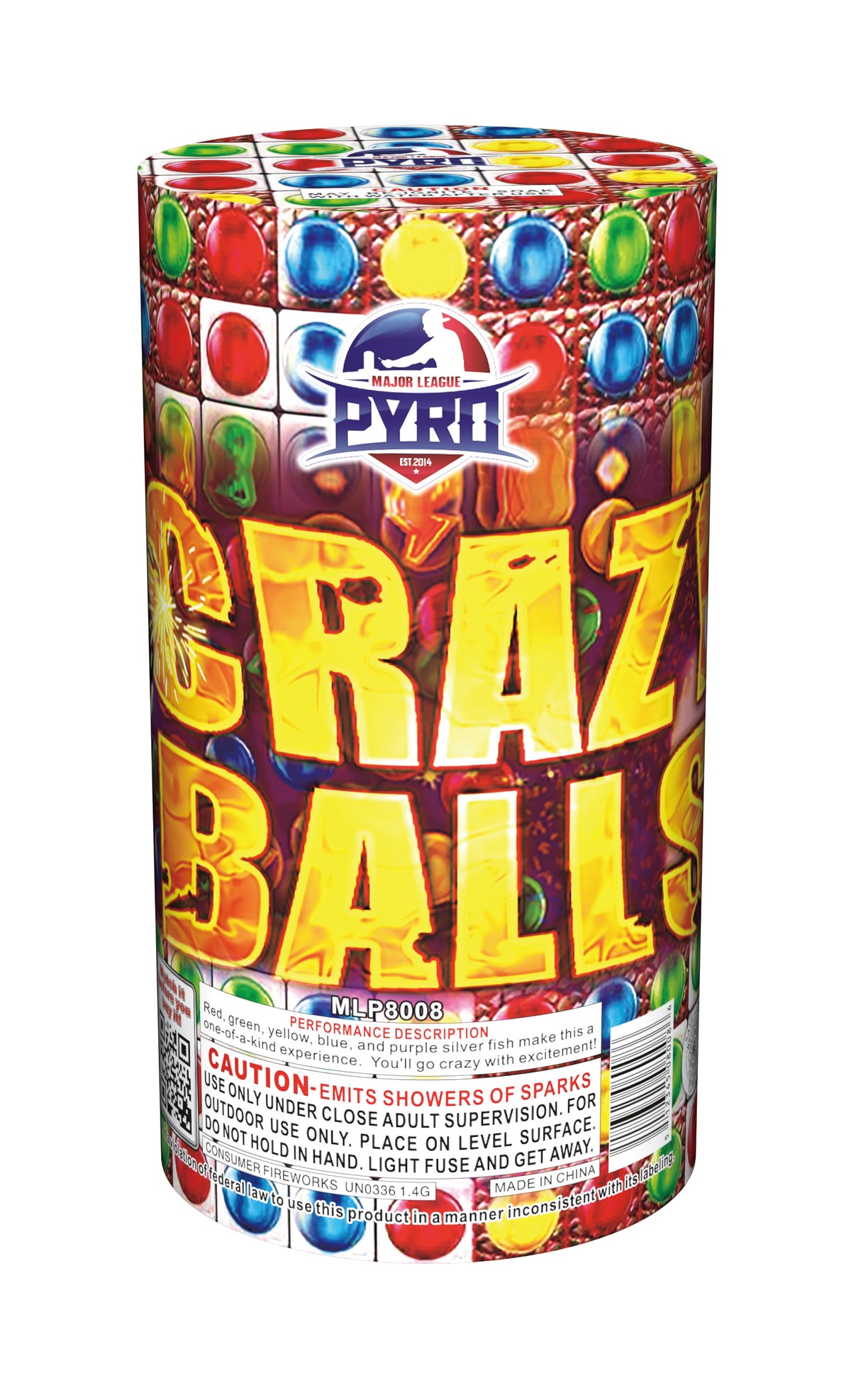 Crazy Balls Major League Pyro wholesale fountain firework