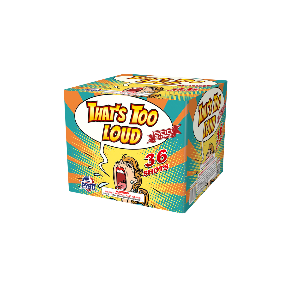 That’s Too Loud Major League Pyro 500 gram fireworks cake