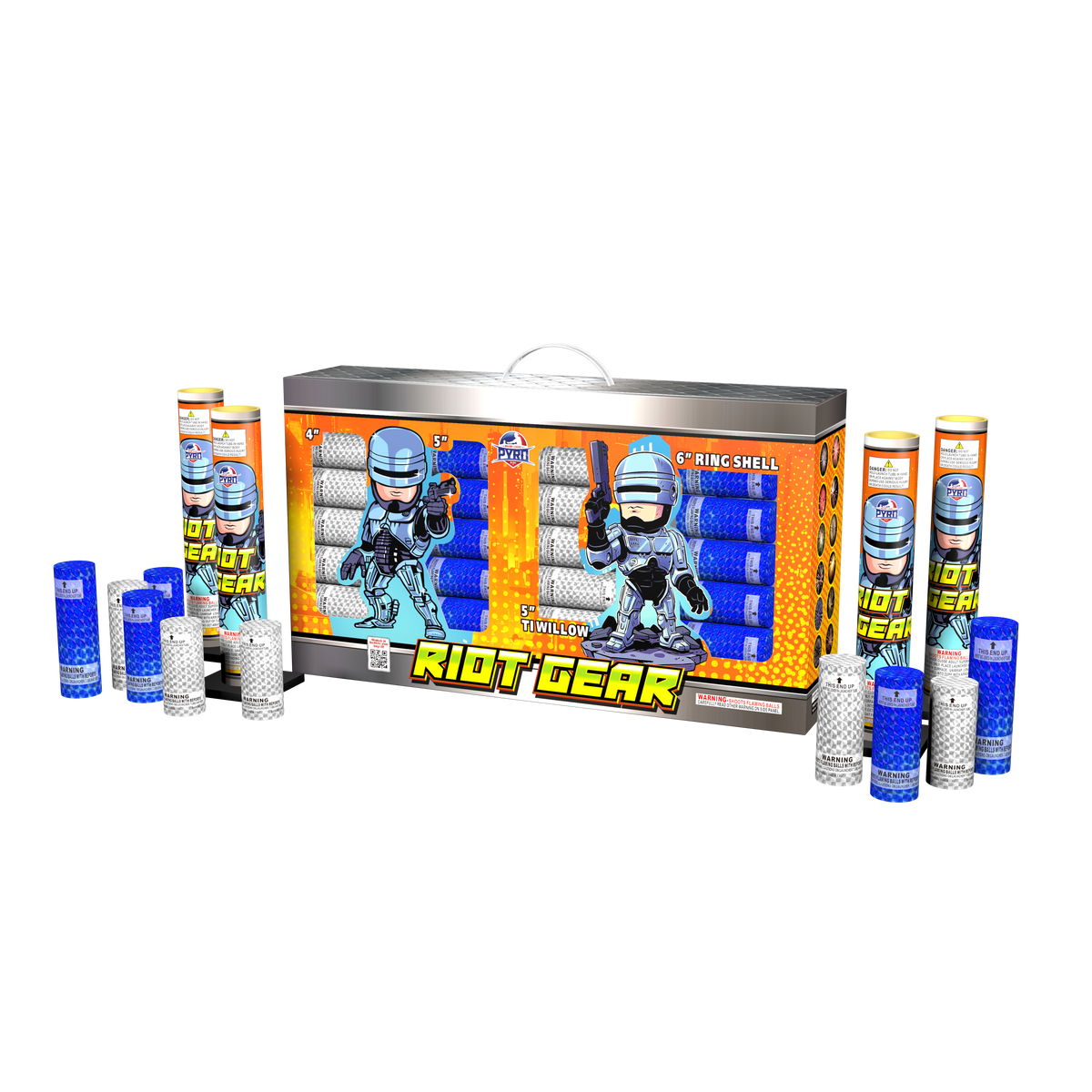 Riot Gear Major League Pyro reloadable fireworks shell kit