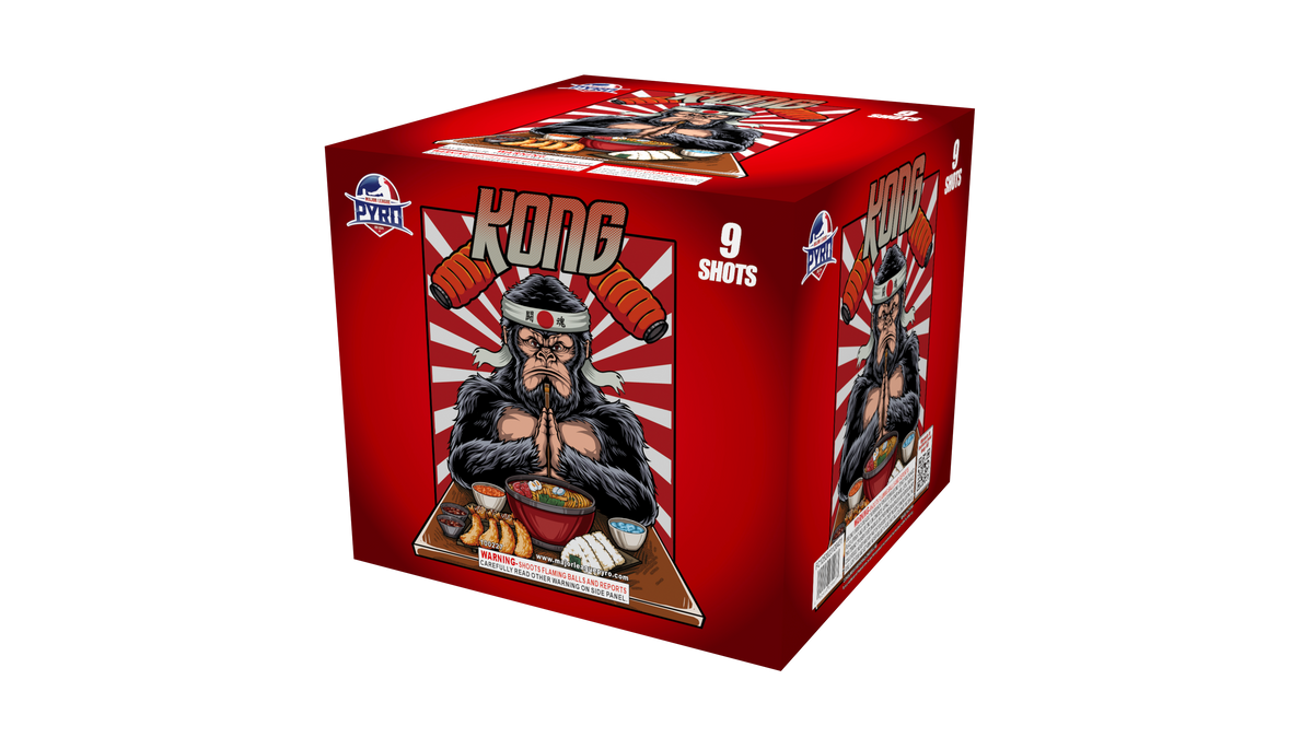 Kong Major League Pyro 500 gram fireworks cake