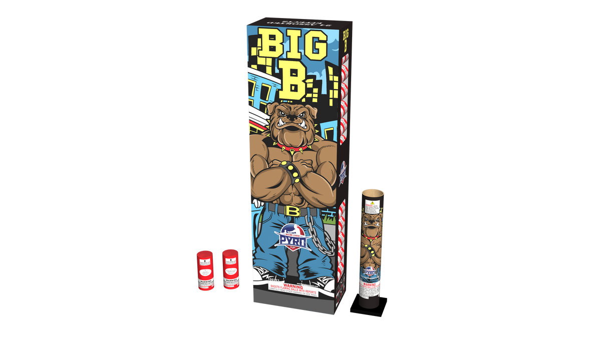 Big B 4" Major League Pyro wholesale reloadable aerial shell kit