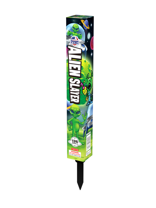 Alien Slayer 135 Shot Roman Candle Major League Pyro wholesale roman candle firework