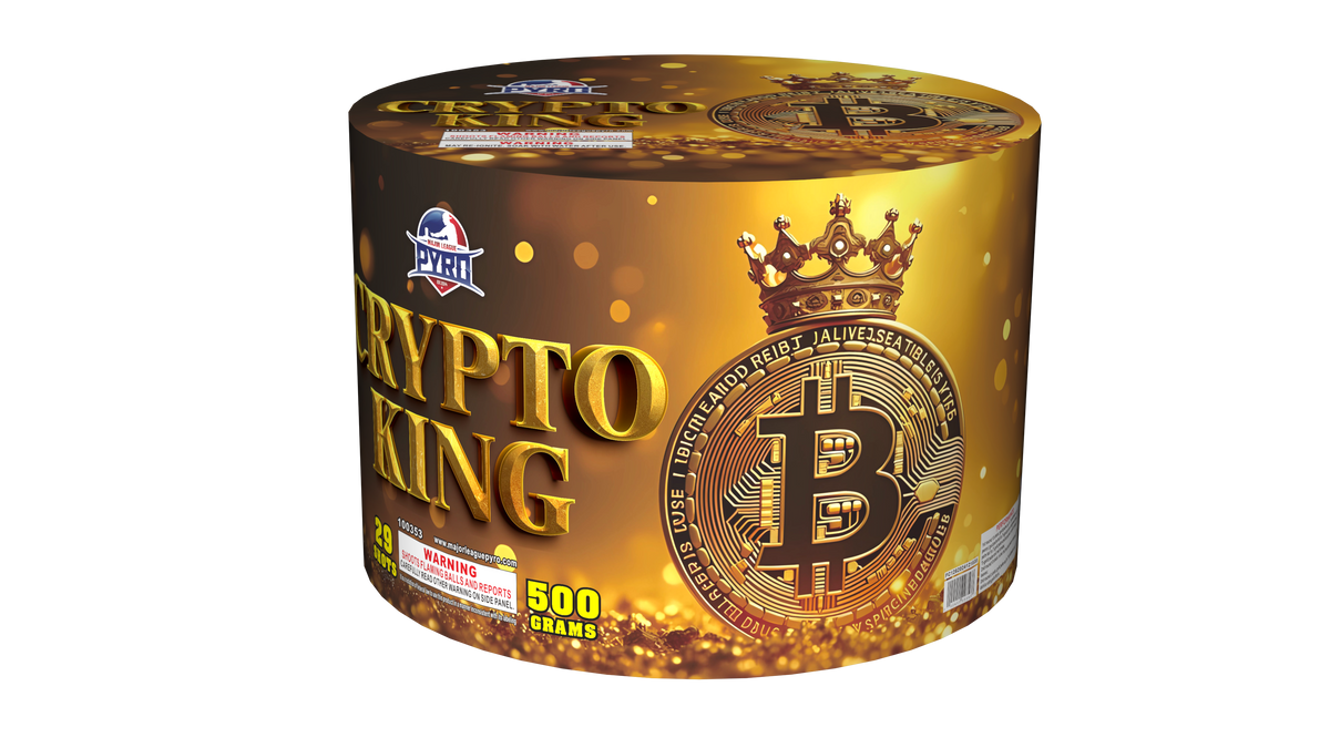Crypto King Major League Pyro 500 gram fireworks cake