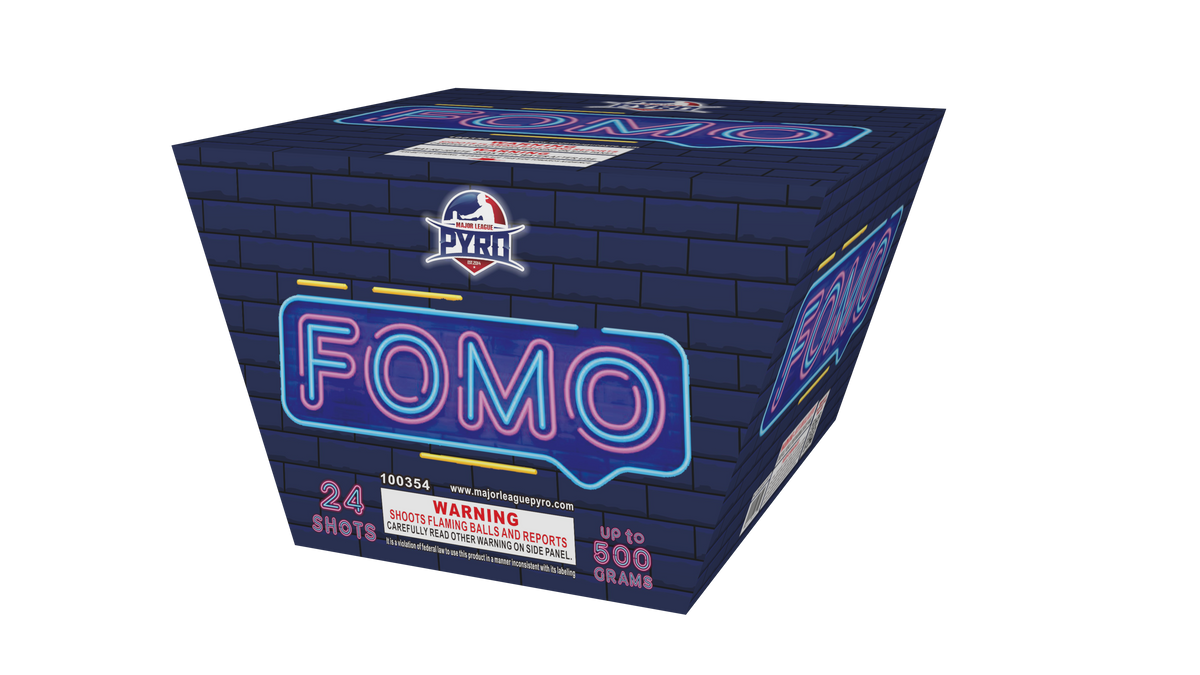 FOMO Major League Pyro 500 gram fireworks cake