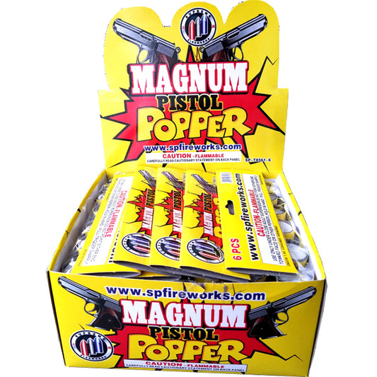 Magnum Pistol Pop -6 Pack Bag Supreme Fireworks wholesale novelty firework