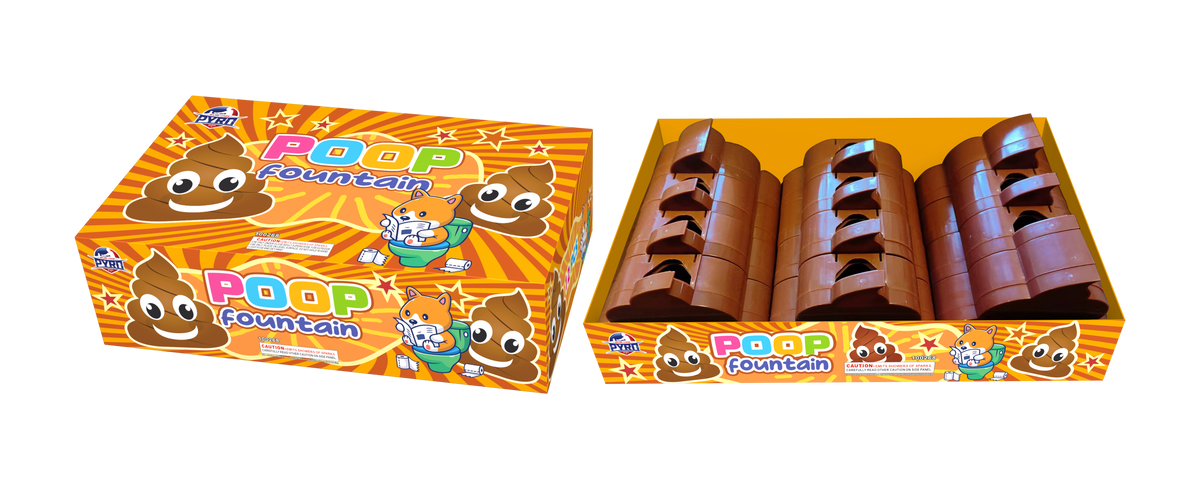 Poop Emoji Fountain Major League Pyro wholesale fountain firework
