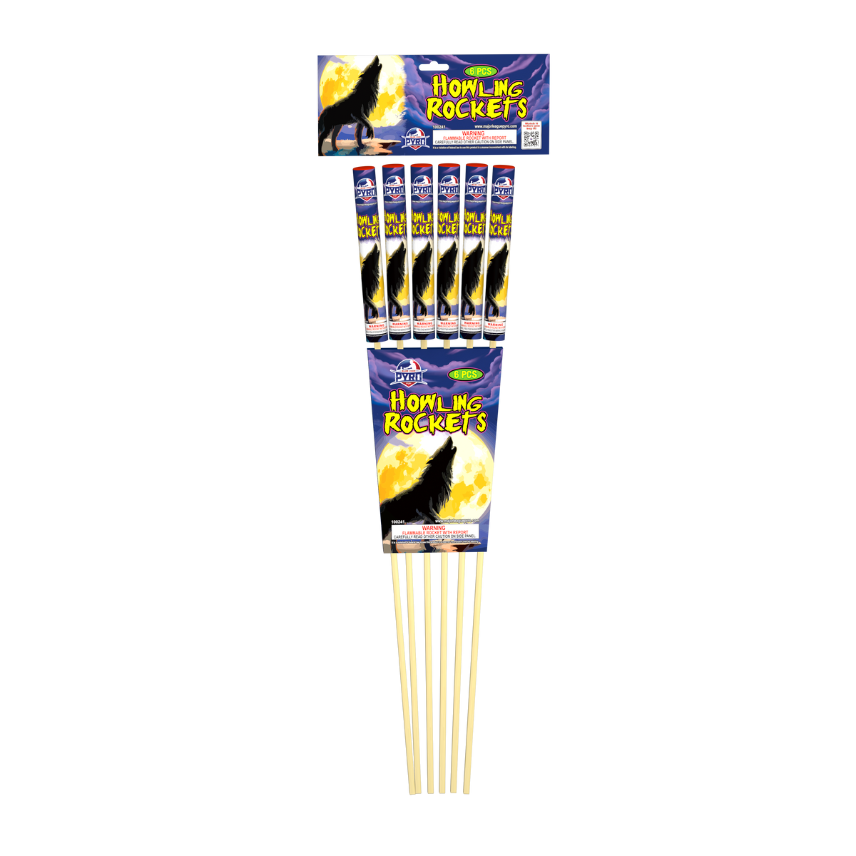 Howling Rockets Major League Pyro wholesale aerial rocket or missile firework