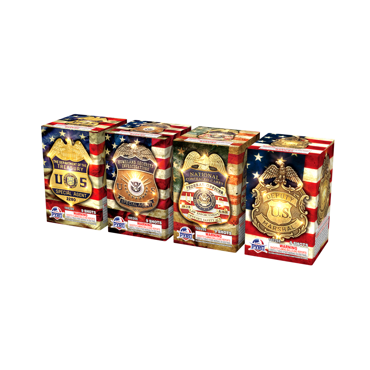 Federal Agent Series Major League Pyro wholesale 200 gram multi-shot fireworks cake