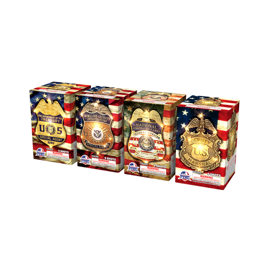 Federal Agent Series Major League Pyro wholesale 200 gram multi-shot fireworks cake