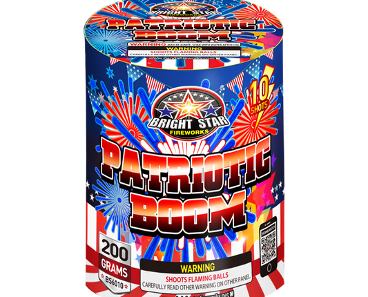 Patriotic Boom Winda wholesale 200 gram multi-shot fireworks cake