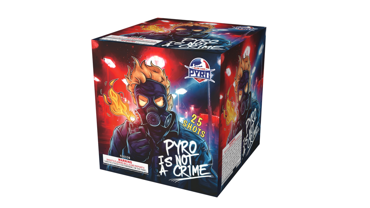 Pyro Is Not A Crime Major League Pyro wholesale 200 gram multi-shot fireworks cake