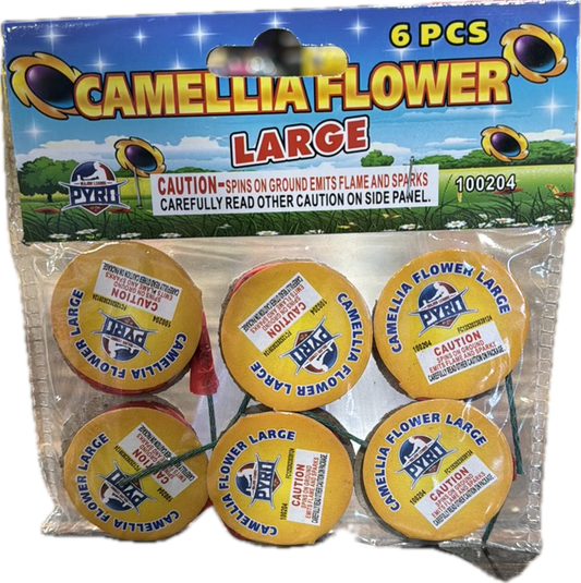 Camellia Flower Large Major League Pyro wholesale spinning ground firework