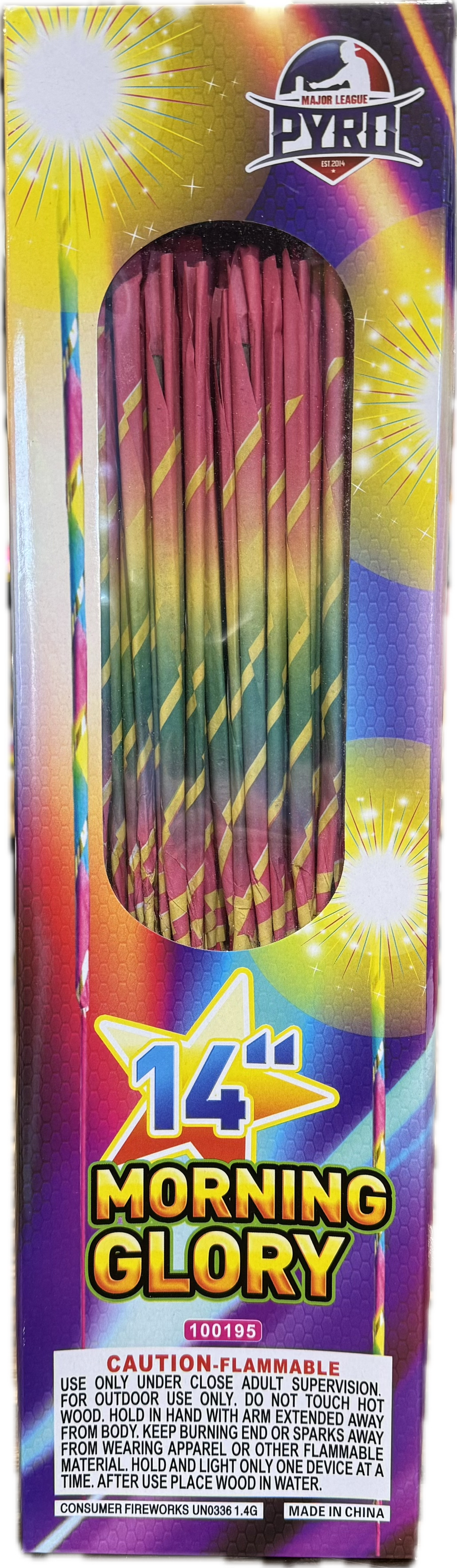14" Morning Glory Major League Pyro wholesale sparkler product