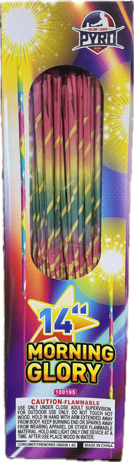 14" Morning Glory Major League Pyro wholesale sparkler product