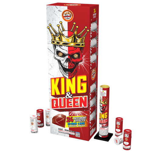 King & Queen Jeeton wholesale reloadable aerial shell kit