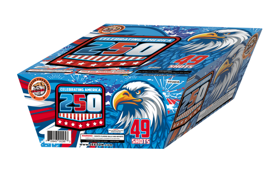 Celebrating America 250 Jeeton 500g fireworks cake
