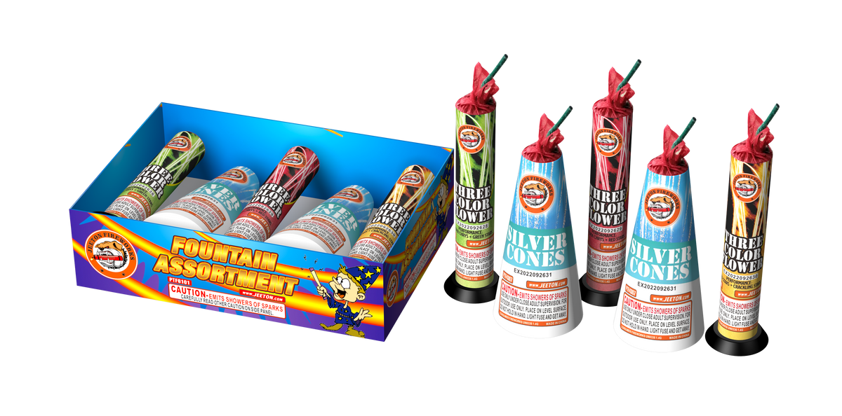 Fountain assortment Jeeton wholesale fountain firework