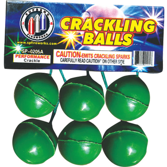 Crackling Ball 6 Pack Supreme Fireworks wholesale novelty firework