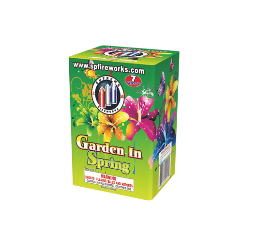 Garden In Spring 7's Supreme Fireworks wholesale 200 gram multi-shot fireworks cake