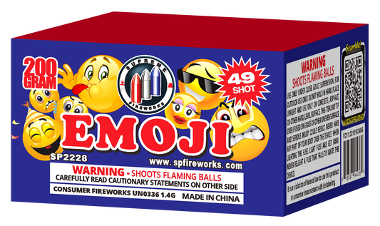 Emoji Supreme Fireworks wholesale 200 gram multi-shot fireworks cake
