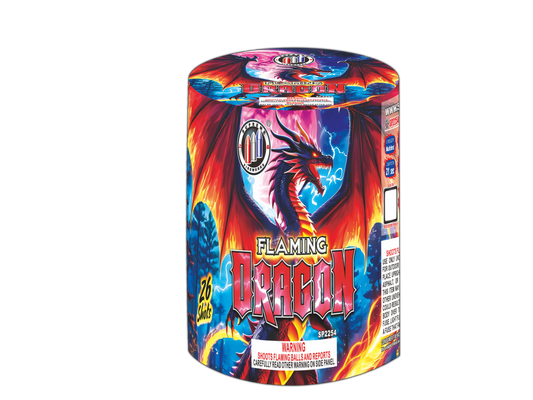 Flaming Dragon Supreme Fireworks wholesale 200 gram multi-shot fireworks cake