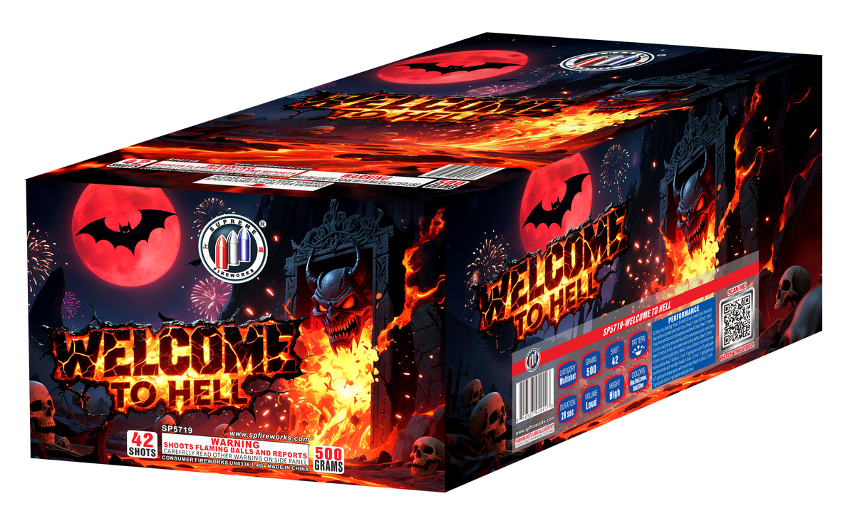 Welcome To Hell Supreme Fireworks wholesale 500g fireworks cake
