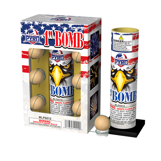1" Bomb Major League Pyro wholesale reloadable aerial shell kit