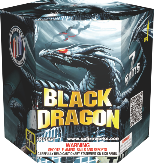Black Dragon Supreme Fireworks 500g cake