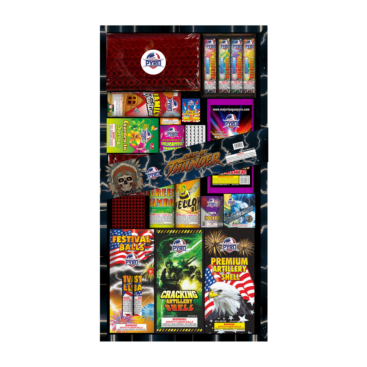 Chief Of Thunder Assortment Major League Pyro wholesale consumer fireworks assortment