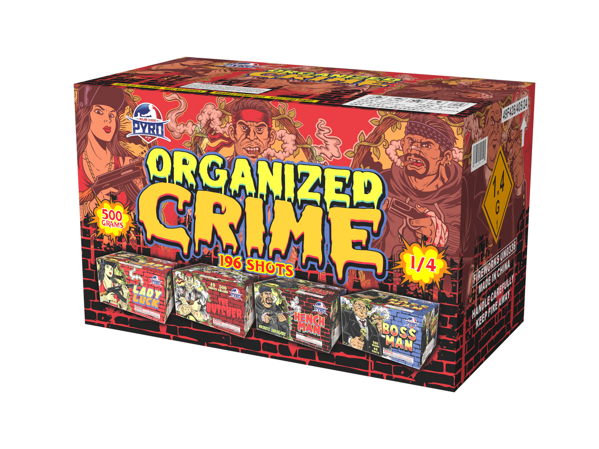 Organized Crime Combo Major League Pyro wholesale 500g fireworks assortment