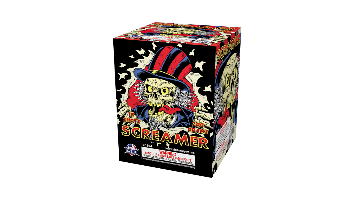 Screamer Major League Pyro wholesale 200 gram multi-shot fireworks cake
