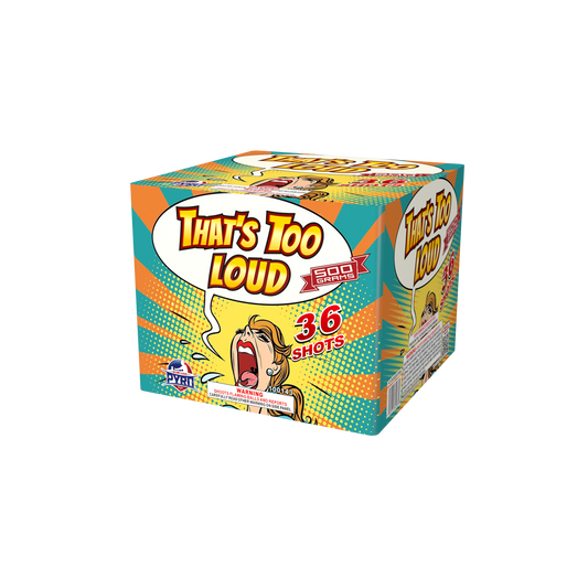 Thatâ€™s Too Loud Major League Pyro wholesale 500g fireworks cake