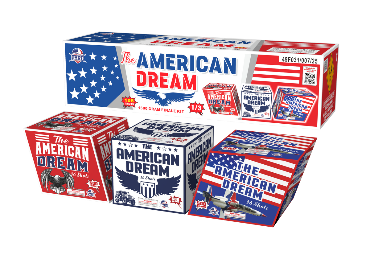 The American Dream Major League Pyro wholesale 500g fireworks cake