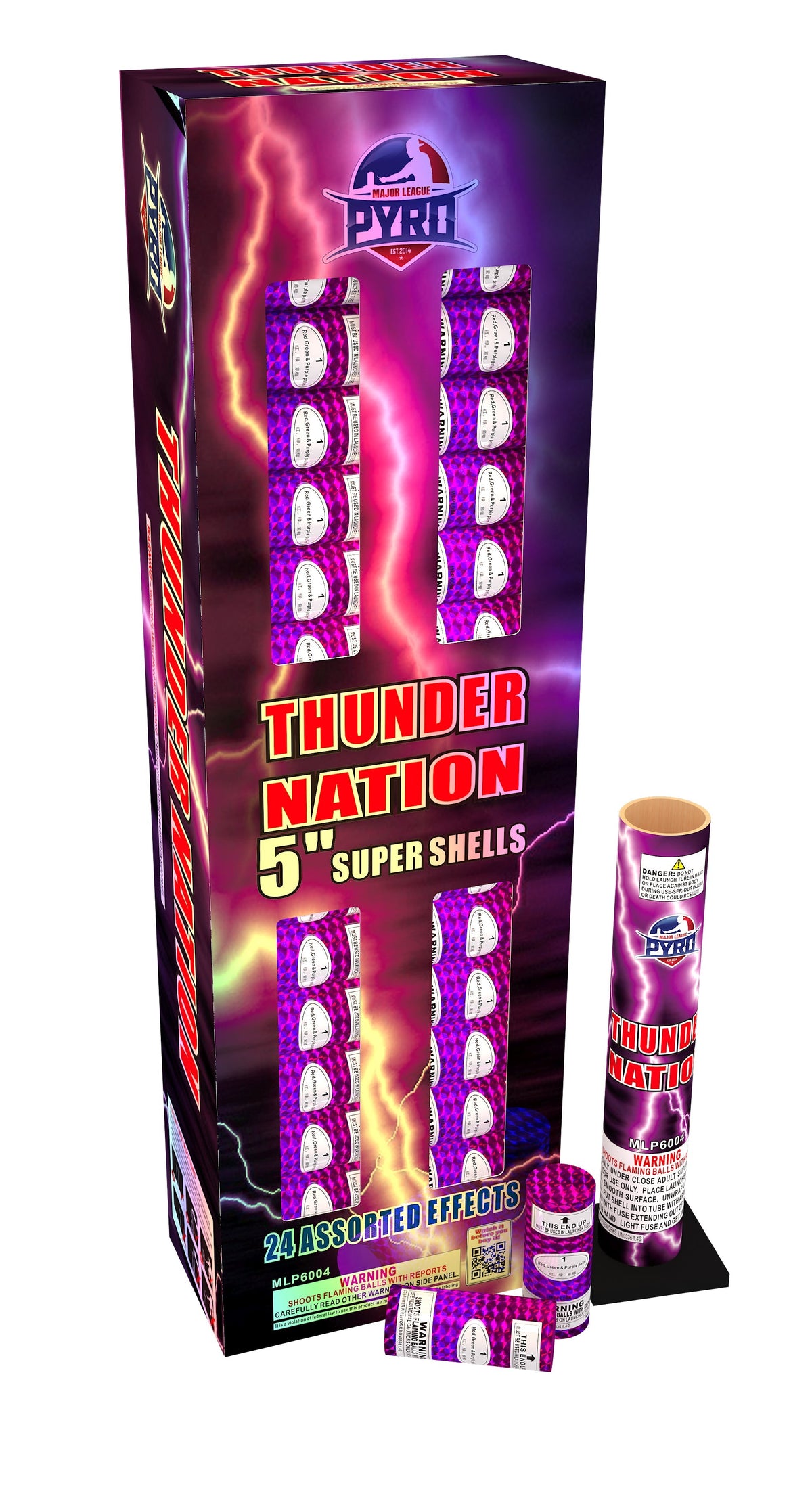 Thunder Nation 5" Major League Pyro wholesale reloadable aerial shell kit