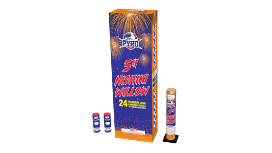 5" Nishiki Willow Major League Pyro wholesale reloadable aerial shell kit