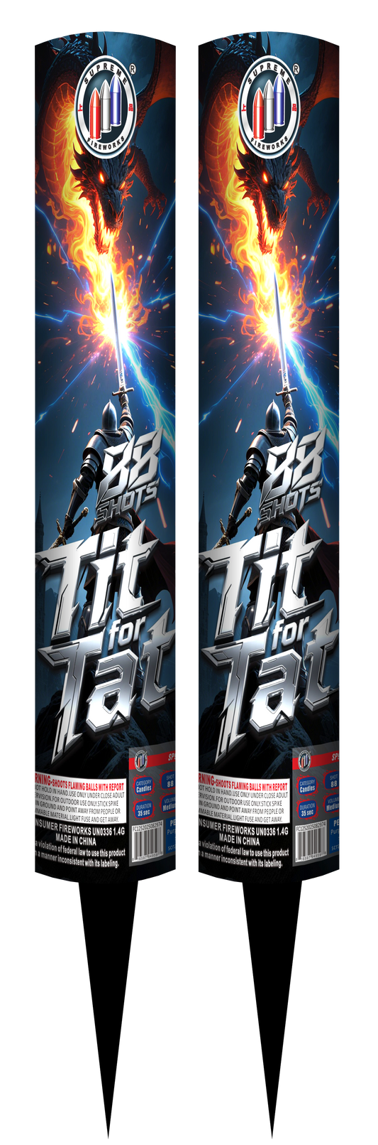 Tit for Tat Supreme Fireworks wholesale roman candle firework