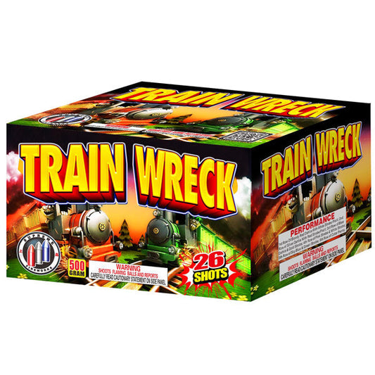 Train Wreck Supreme Fireworks wholesale 500g fireworks cake