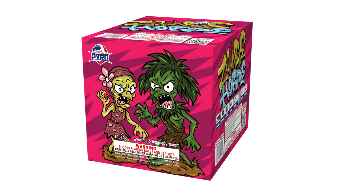 Zombie Horde Major League Pyro wholesale 200 gram multi-shot fireworks cake